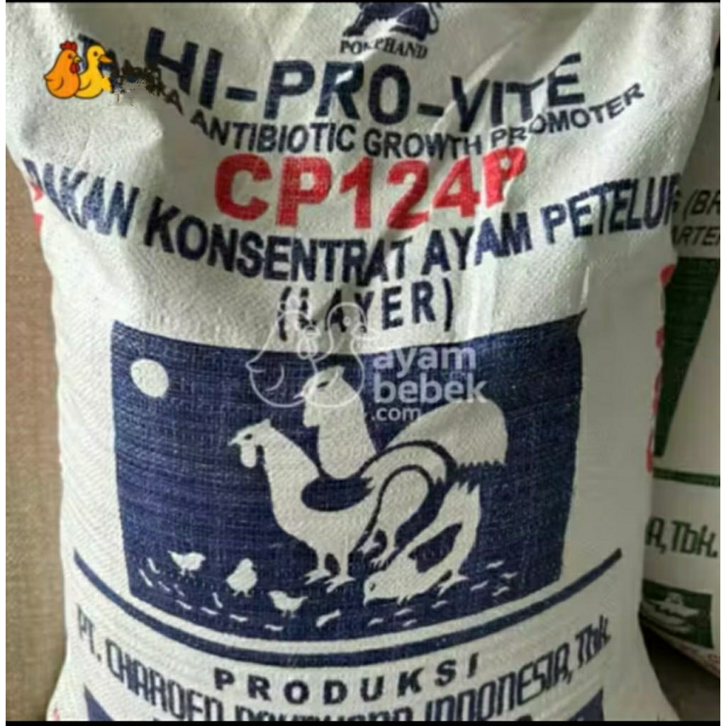 Hi pro vite CP124P KONSENTRAT PAKAN AYAM UNGGAS PETELUR