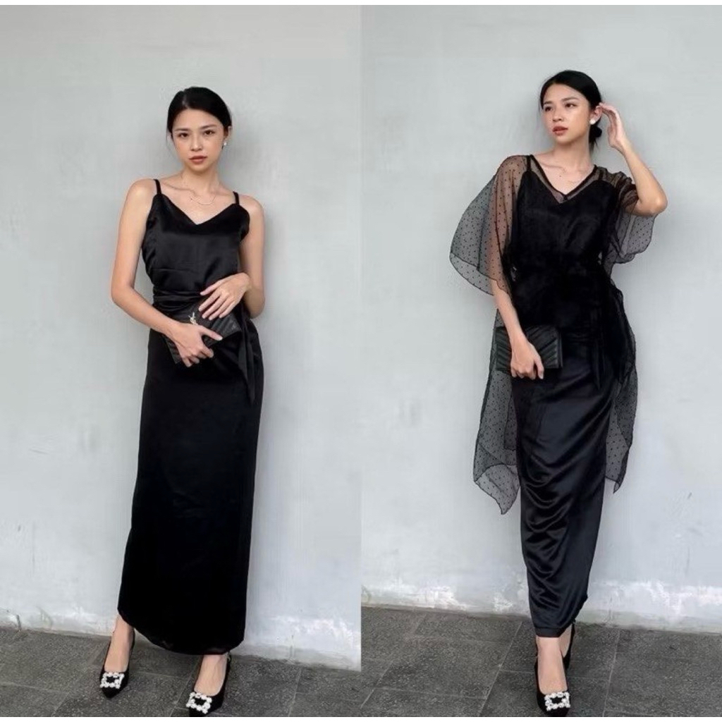 Namelis Daisy Dress Set - Kebaya Set Hitam