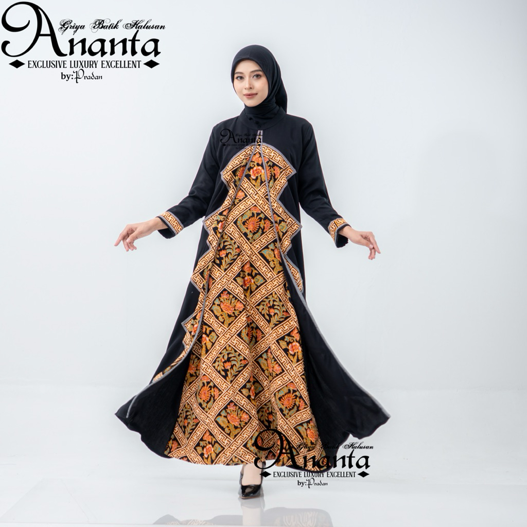 Batik Ananta Gamis Wanita EXCLUSIVE LUXURY EXCELLENT | Gamis Batik Halusan Exclusive Luxury Excellen