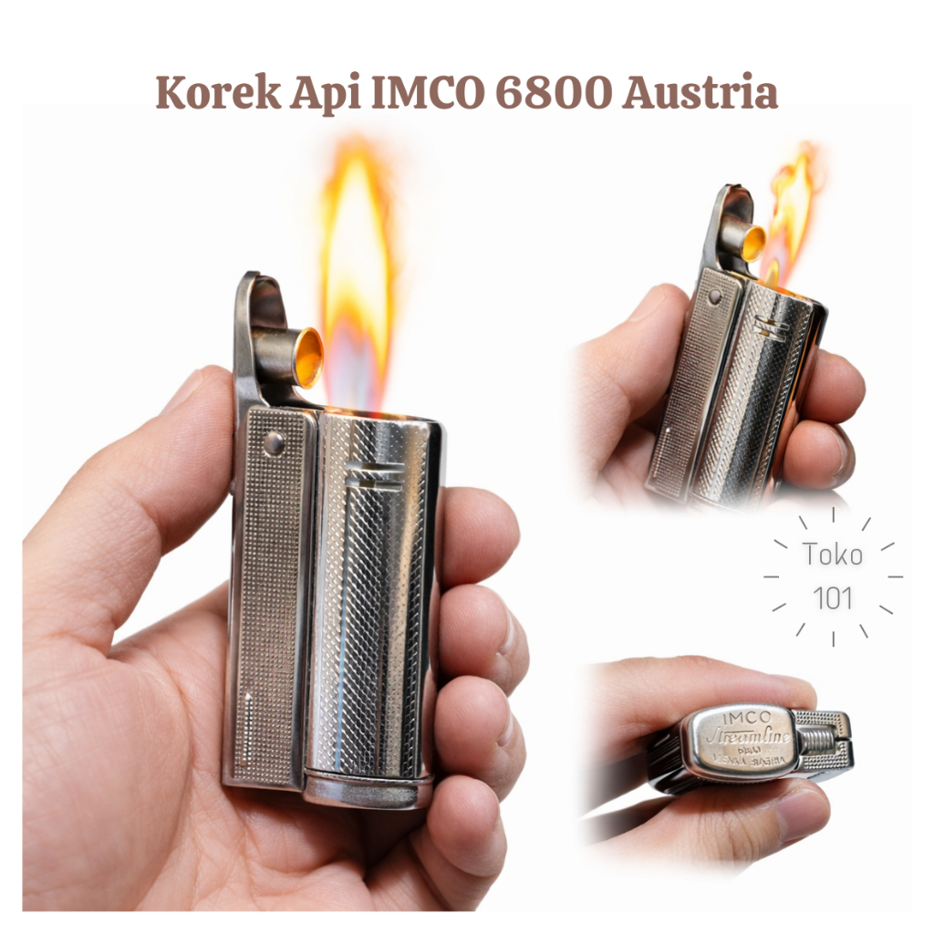 Korek Api IMCO Streamline 6800 Austria - Korek Api Minyak Vintage Petrol Lighter