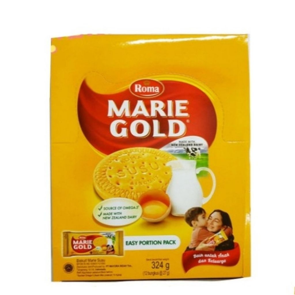 Biskuit Roma Marie Gold Double Susu