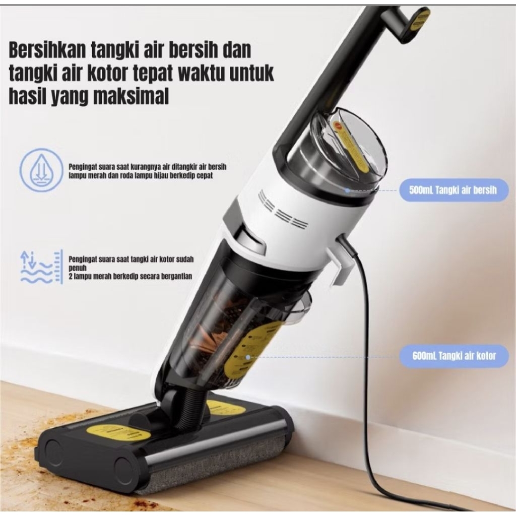 Preloved Deerma VX20 Wet Dry Smart Vacuum Cleaner dual Shaft Penyedot Debu Basah