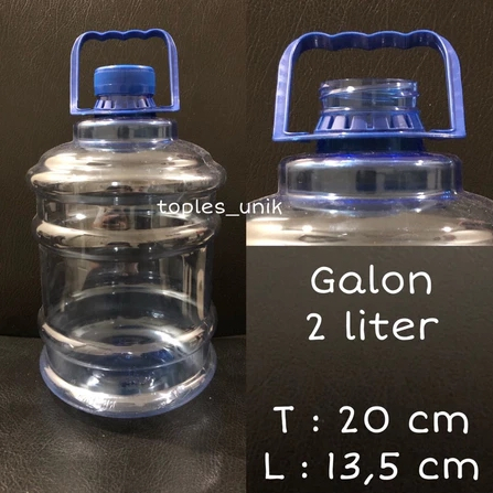 Galon plastik 2 liter tutup segel Galon air mini Galon air pegangan Galon air minum mini GALON MINI 