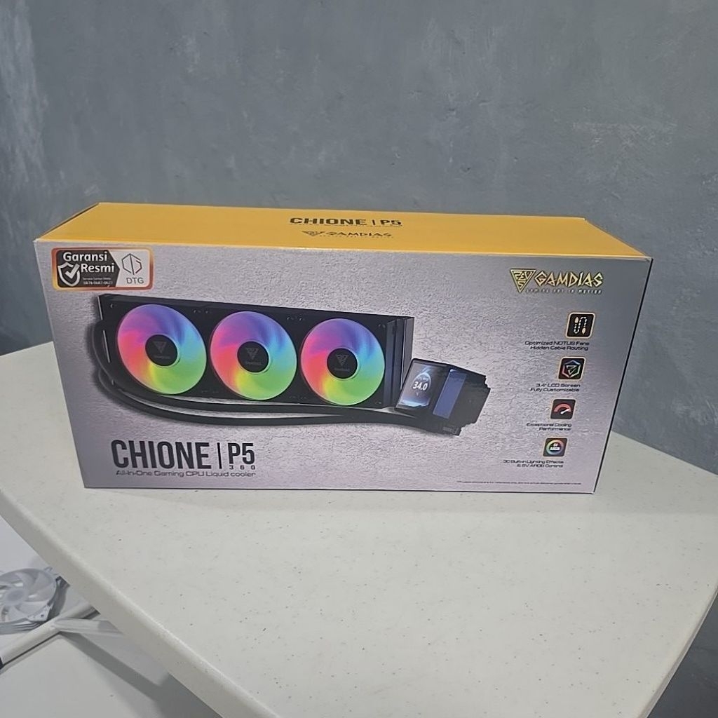 Gamdias Chione P5-360 Black 3.4" LCD