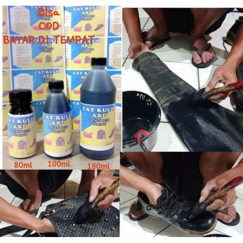 cat jaket kulit permanen cat anti luntur cat hitam