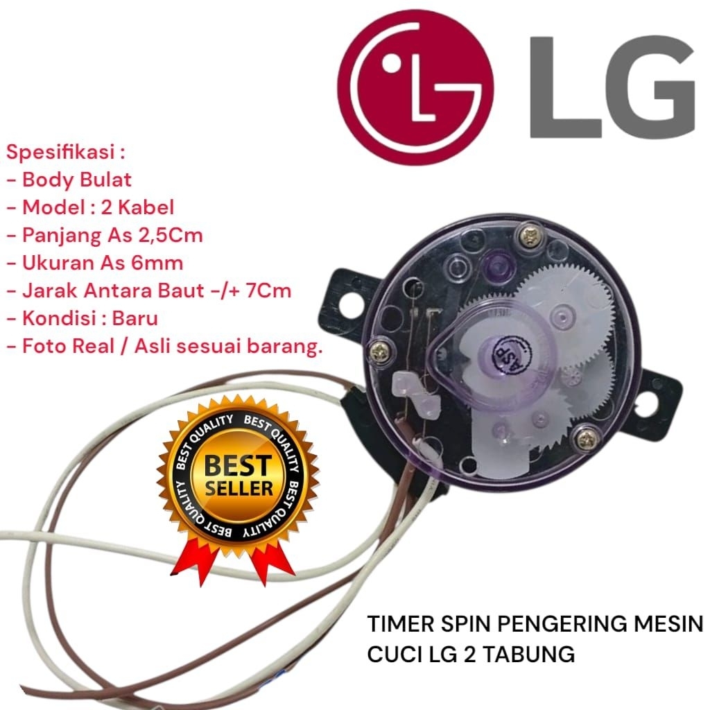Timer Spin Pengering 2 Kabel Mesin Cuci LG 2 Tabung - Timer Pengering LG 2 Kabel