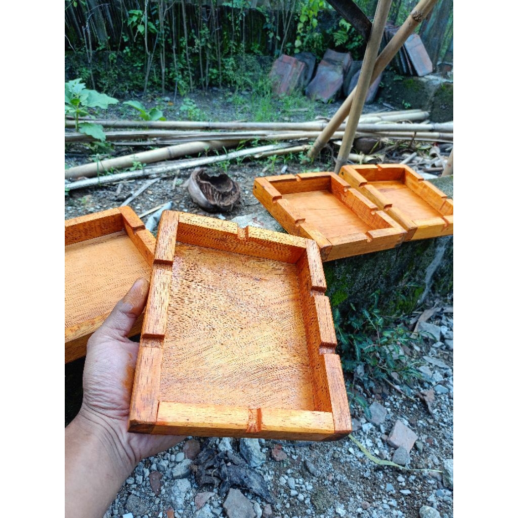 furniture asbak kayu unik kayu pinus asbak rokok murah