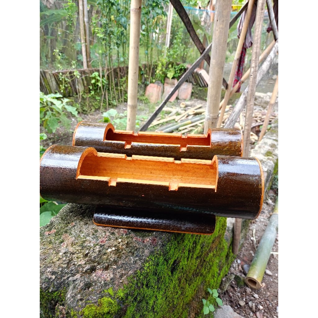 Asbak bambu jumbo tempat sekar rokok asbak unik