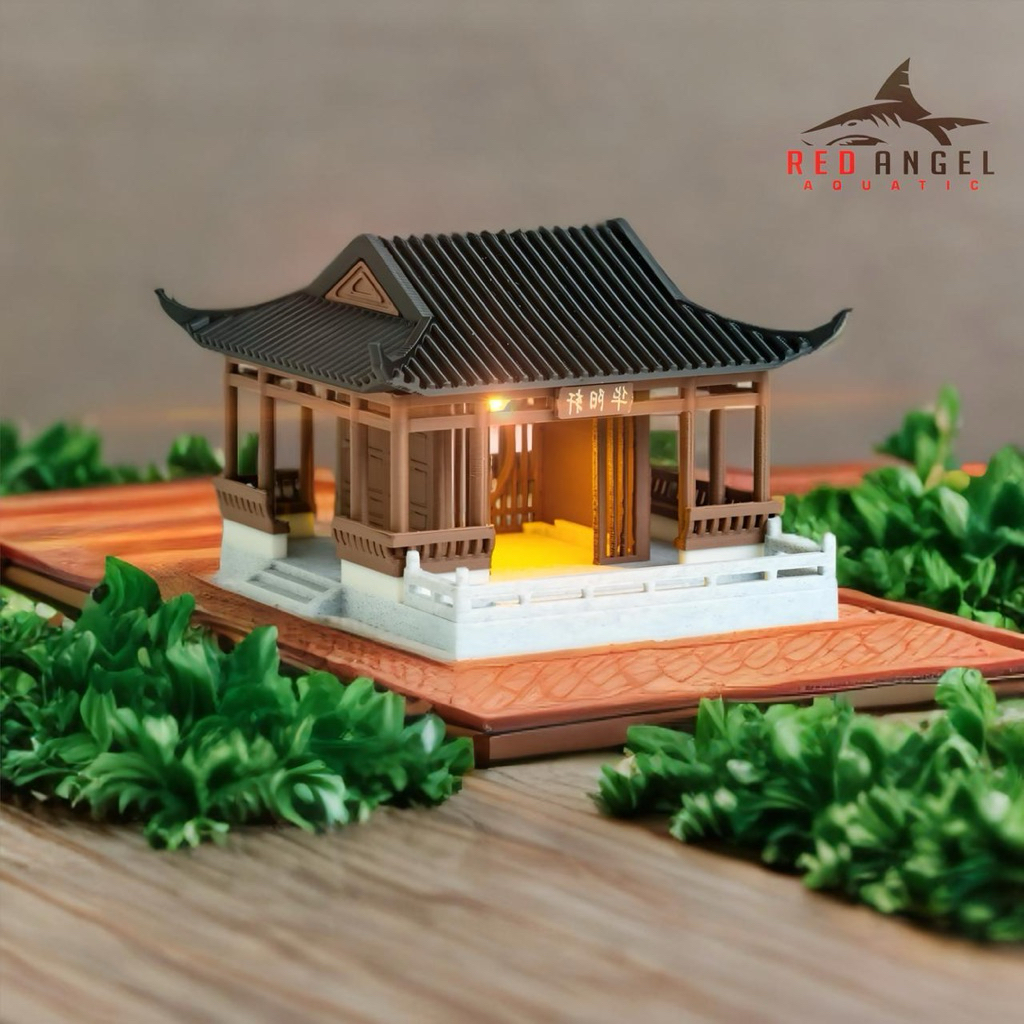 MINIATUR RUMAH BERLAMPU MEWAH SUPER REALISTIC DIORAMA AQUARIUM AQUASCPE PALUDARIUM