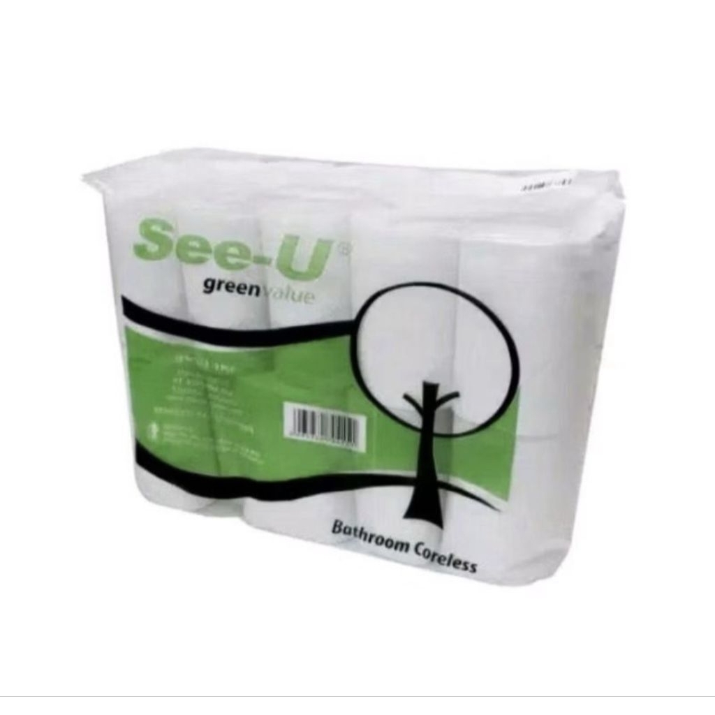 tissue roll coreless see-u, tisu see u roll, tissu seeu roll