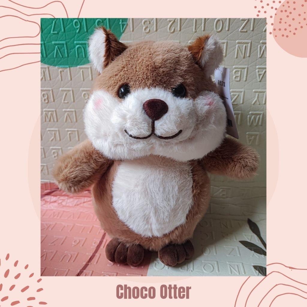 Choco Otter (Mainan Berang-Berang Boneka Hewan Binatang Hiasan Pajangan Kado Anak Kids Bayi Baby Luc
