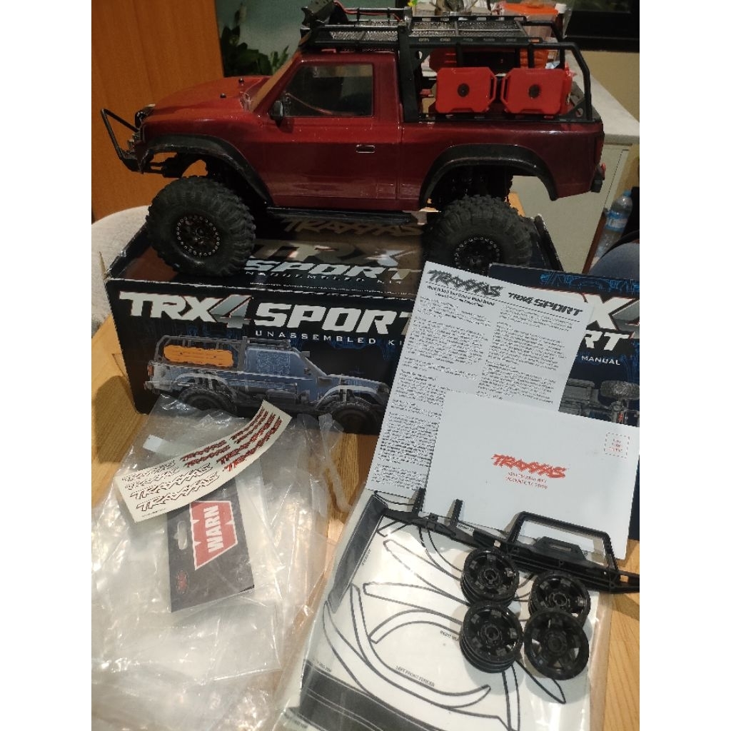RC traxxas trx4 sport unassembly kit (include winch, servo dan motor)