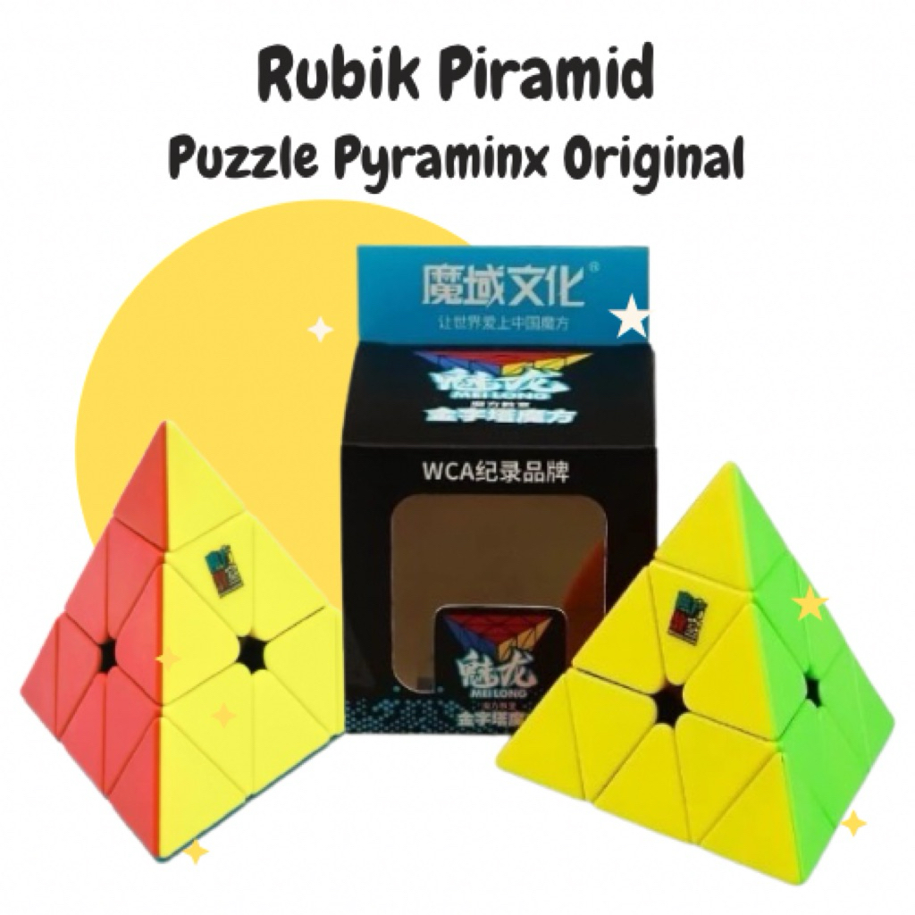 [BATAM] 3x3 Rubik Piramida Cube Puzzle Pyraminx Stickerless Original Piramid Mainan Mengasah Otak Ed