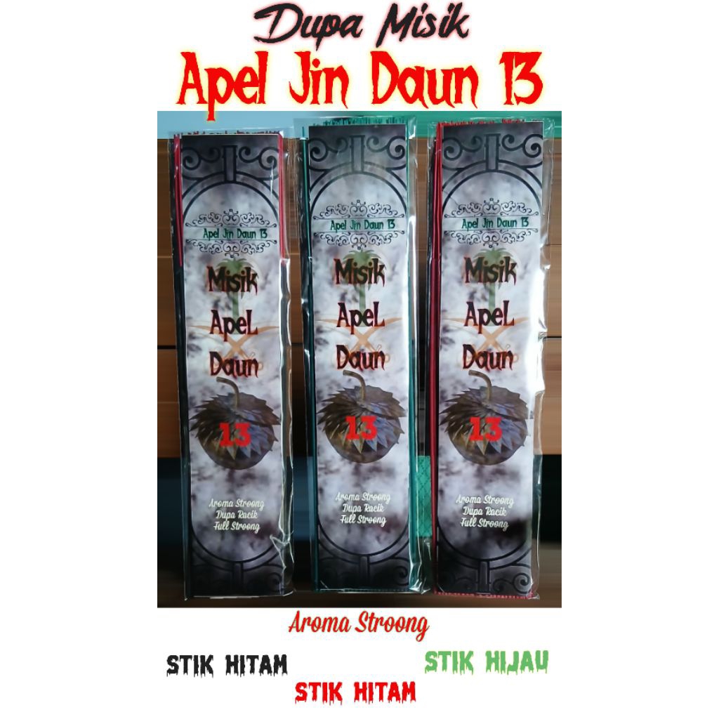 Dupa Misik ApeL Jin Daun 13 Aroma Stroong Premium