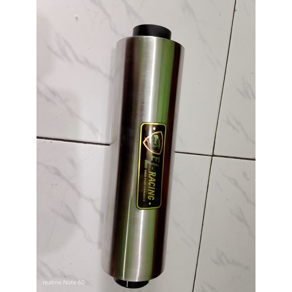 RESONATOR STAINLESS PEREDAM SUARA KNALPOT MOBIL MATIC MANUAL ORIGINAL EL_RACING VARIAN FULL SARANGAN