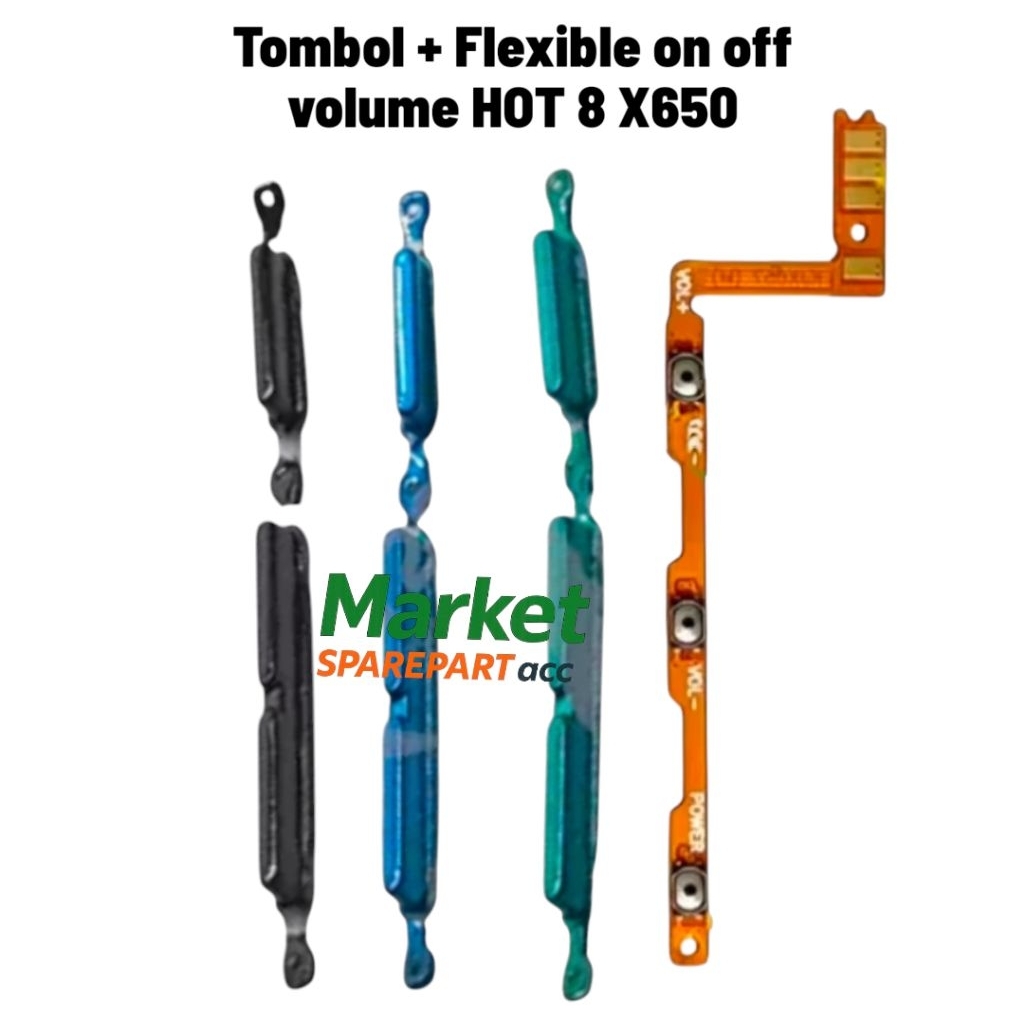 Tombol Power Volume Infinix Smart 5 X657C + Flexible On Off Satu Set