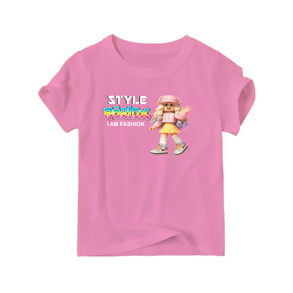 KAOS ANAK oblong STYLE ROBLOK AIM FASHION (2-10thn)untuk cowok/cewek