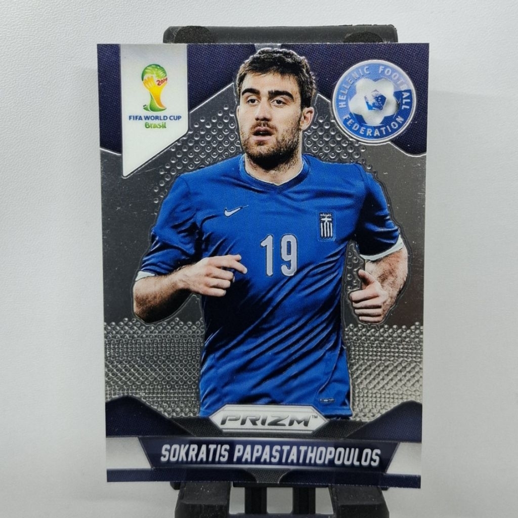 Set 4 Cards Greece World Cup Prizm 2014 Panini Soccer Card