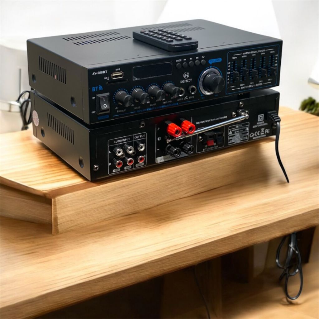 Kendy AV-588BT USB SD FM Audio Amplifier Bluetooth - Power Amplifier Karaoke & Musik