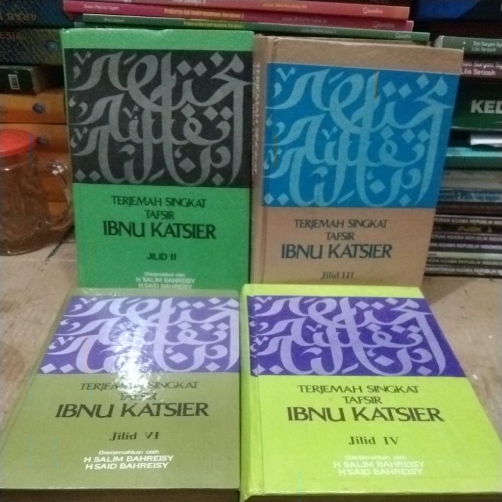 Buku bekas thn lama Terjemahan Singkat Tafsir Ibnu Katsir jld 2,3,4 dan 6