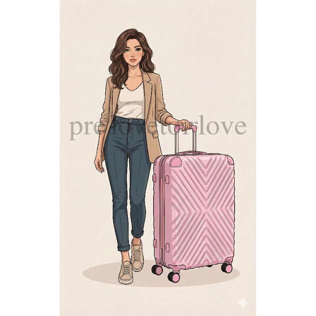 (prelove/second/bekas) Koper 24 Inch Warna Pink