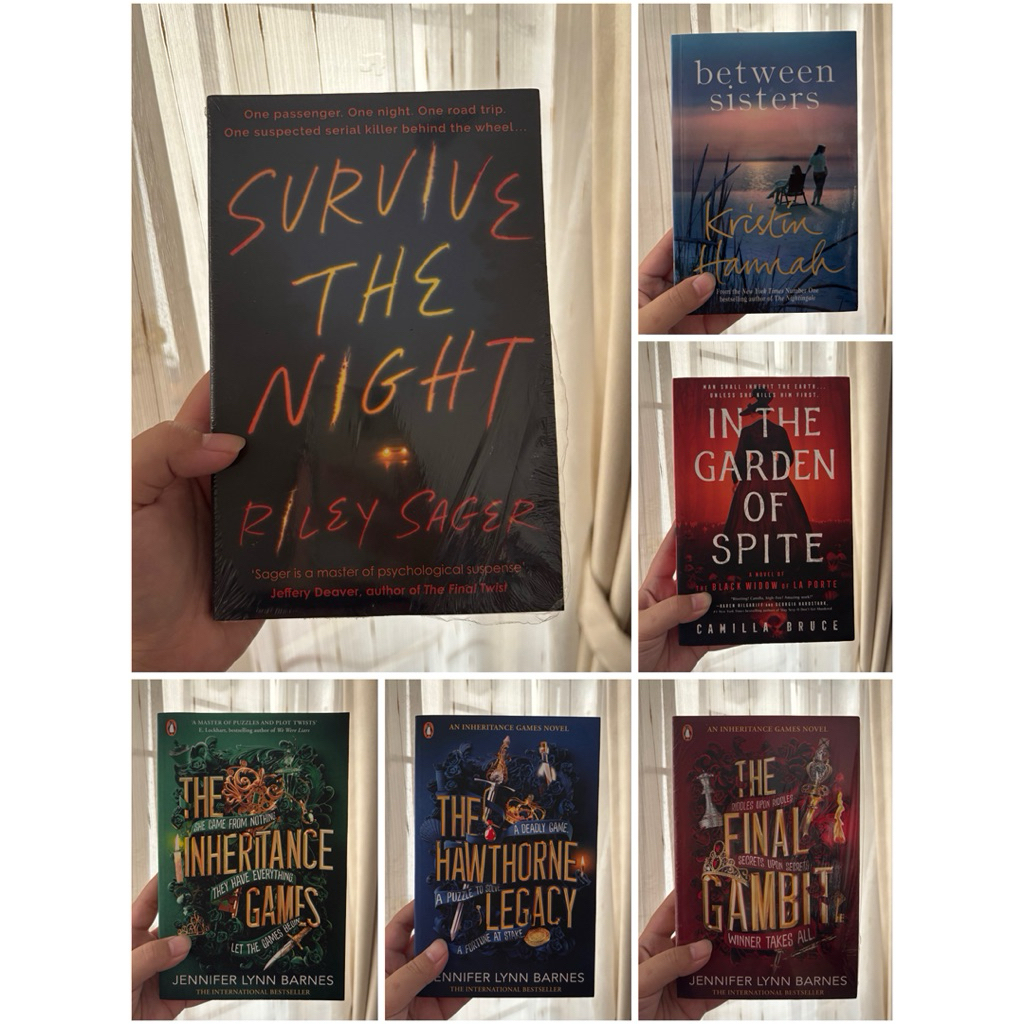 Preloved Import Buku - Survive The Night - Between Sisters - Nyi Sadikem - Inheritance Games - Krist
