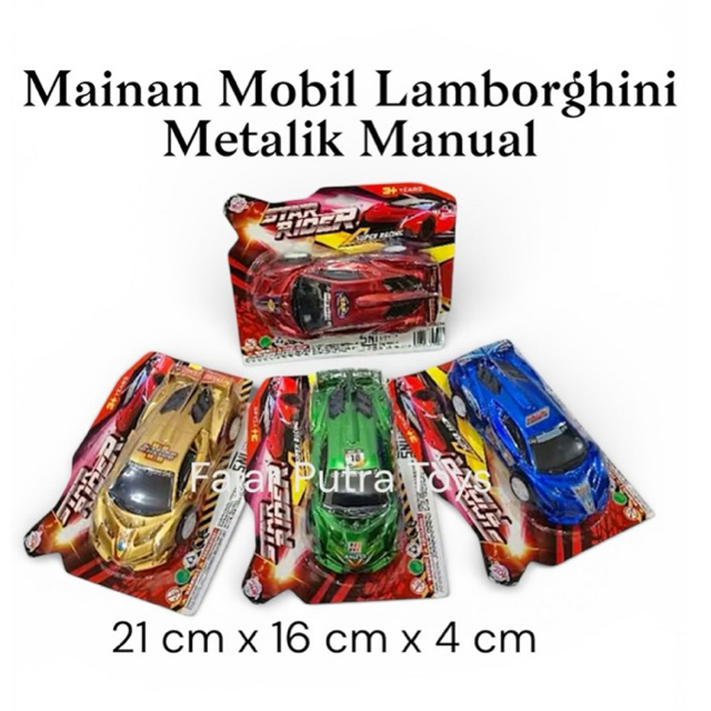 MTC TOYS Grosir Mainan Anak Mobil Lamborghini Super Racing Metalic MD 3694