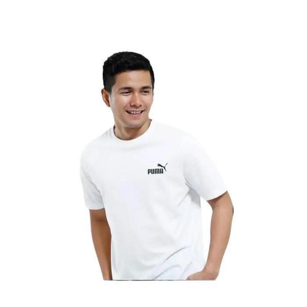 Kaos T-Shirt Puma Pria ESS Small Logo Tee PUMA White 68085402