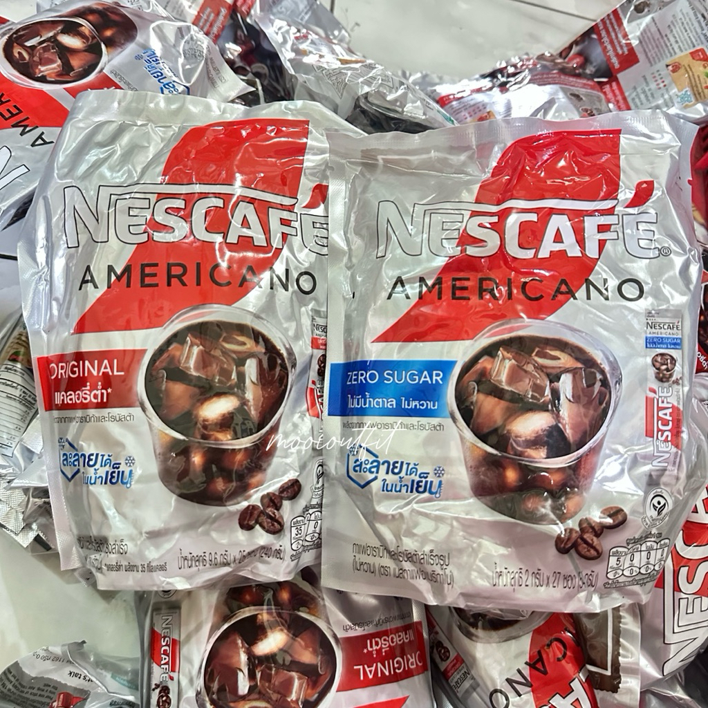 Nescafe Americano Original & Zero Sugar Thailand / Kopi Instan Kopi Hitam Kopi Diet