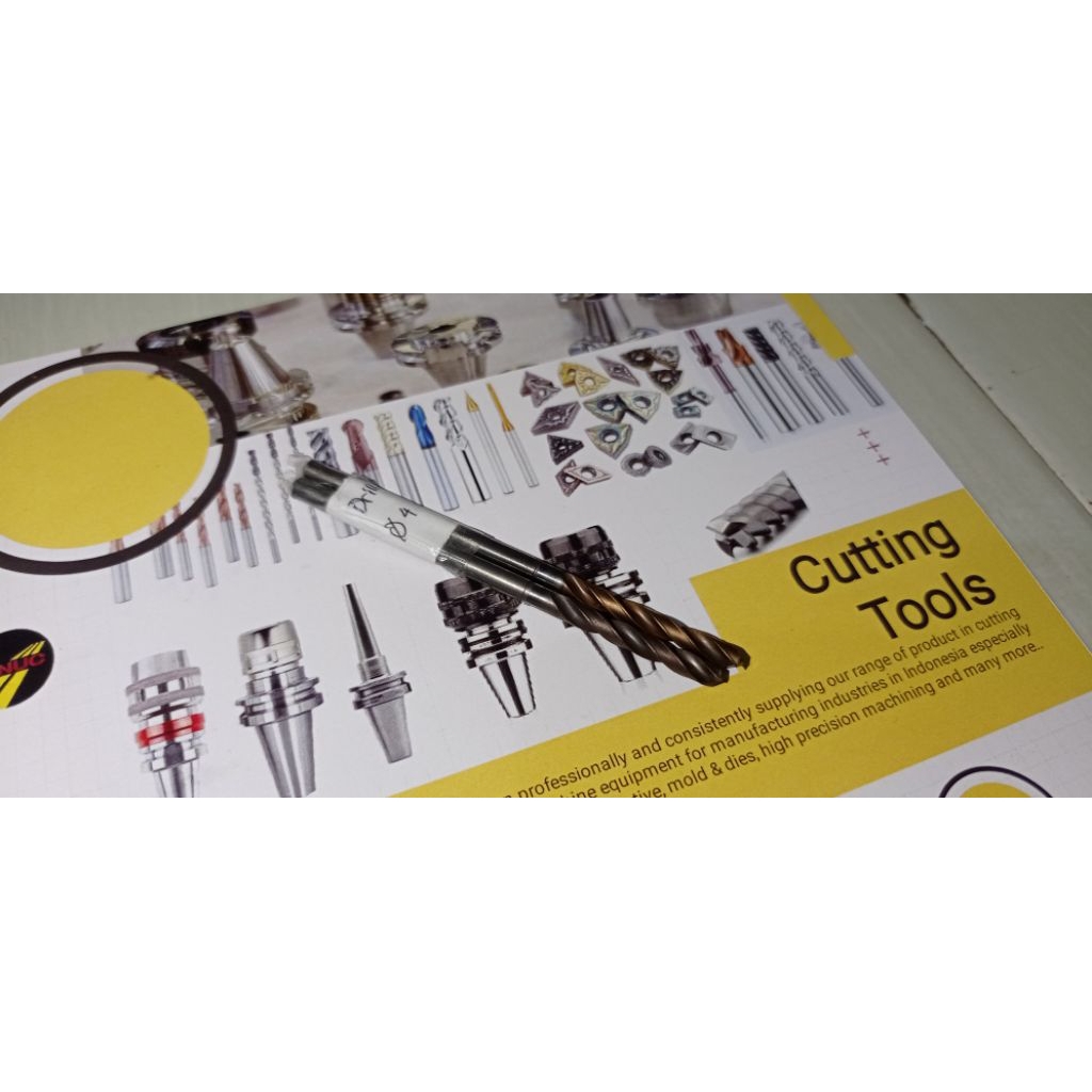 Drill Carbide Ukuran Diameter 4 mm