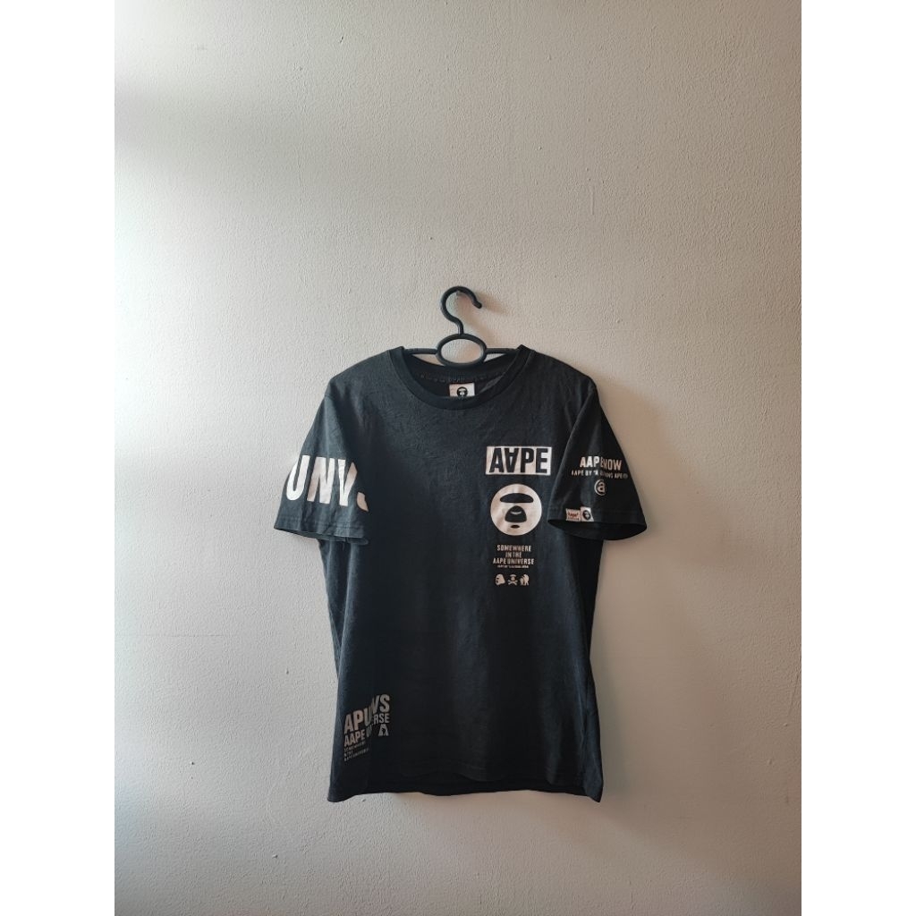 AAPE BY BATHING APE TSHIRT BLACK ORIGINAL