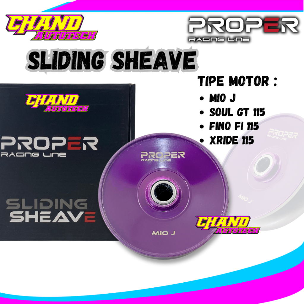 Pulley Belakang Sliding Sheave Proper Mio J Soul GT 115 Fino 115 Xride 115 Pulley CVT Belakang