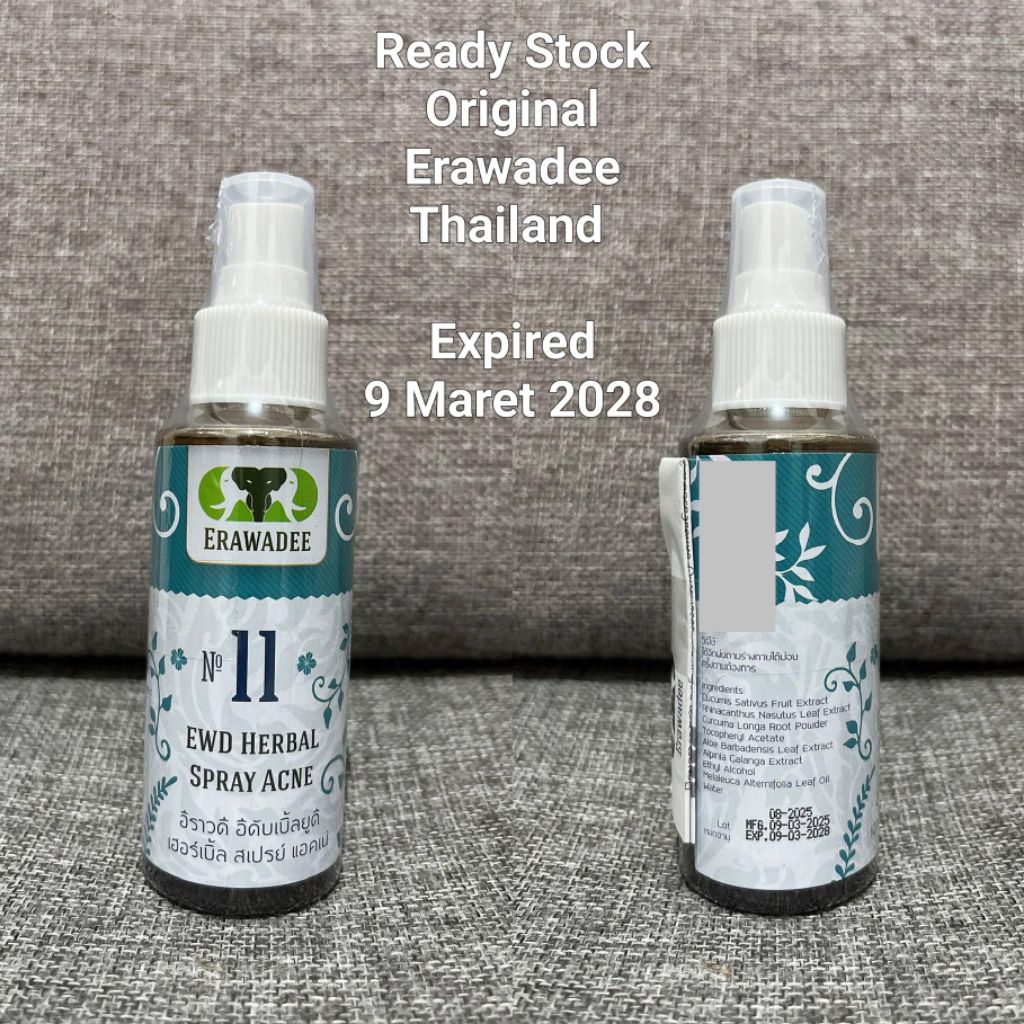 Erawadee 11 / Erawadee Black Spray Acne / Original Erawadee Thailand / ERAWADEE BLACK SPRAY ACNE No.