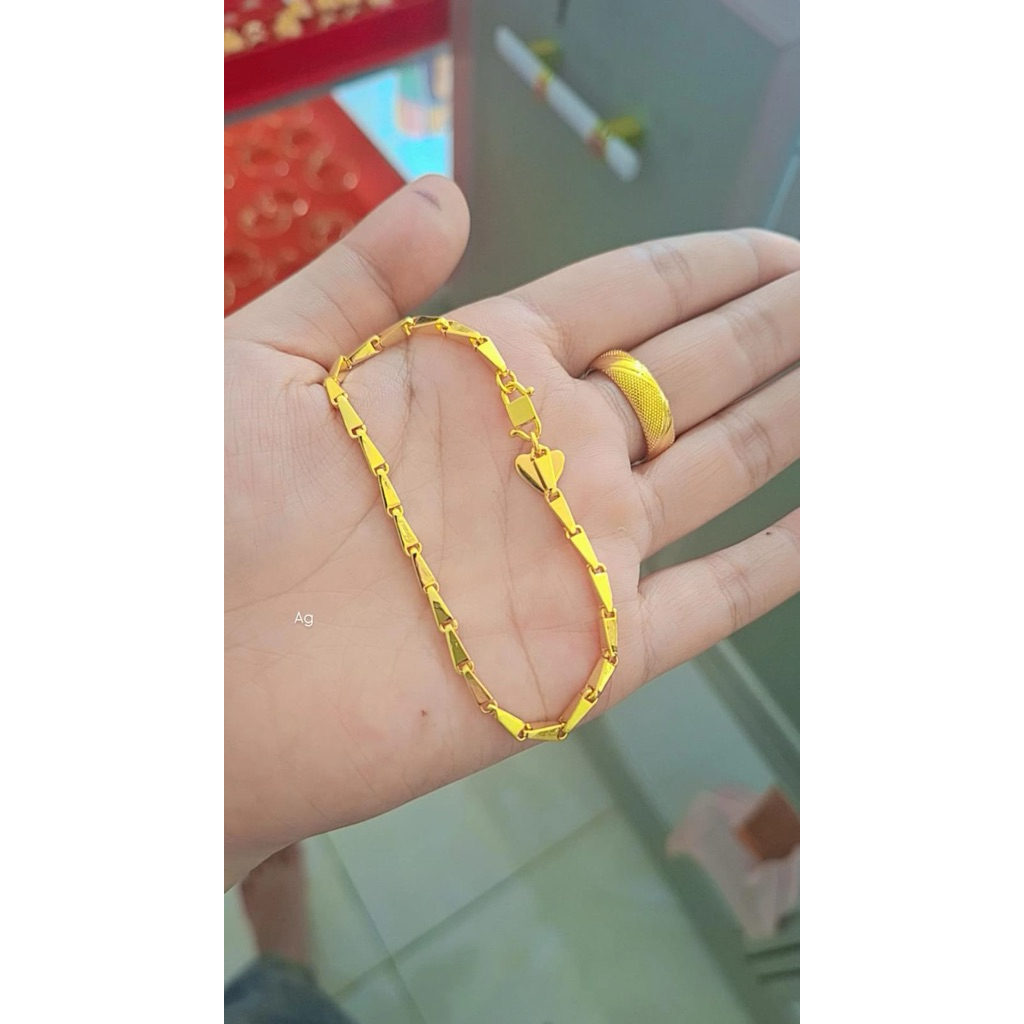 GELANG PADI DAN CINCIN PASIR KOIN 1991 REPLIKA EMAS 24karat