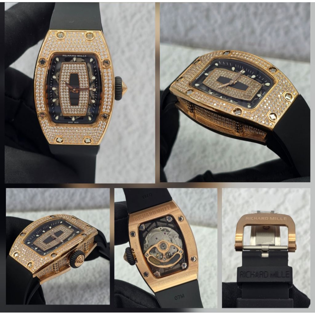 Jam Tangan Richard Diamond RM Mille Rosegold Swiss Automatic Factory
