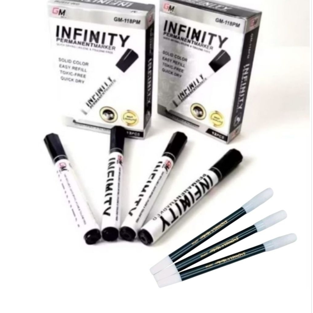 SPIDOL PERMANEN MARKER SPIDOL HITAM PERMANEN BLACK PERMANEN MARKER