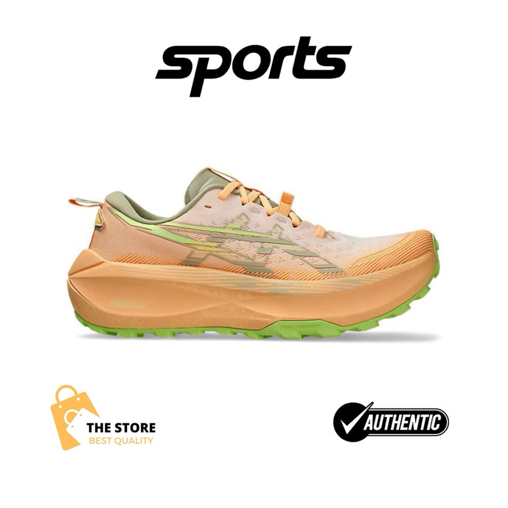 Sepatu Running Trail Asics Trabuco Max 4 Cream/Khaki