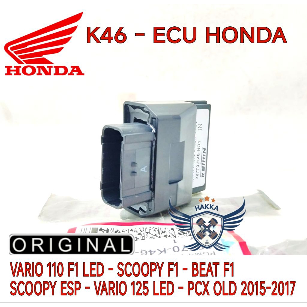 K46 ORIGINAL ECU HONDA VARIO 120 F1 LED, ECU HONDA SCOOPY F1, ECU HONDA BEAT F1, ECU HONDA SCOOPY ES