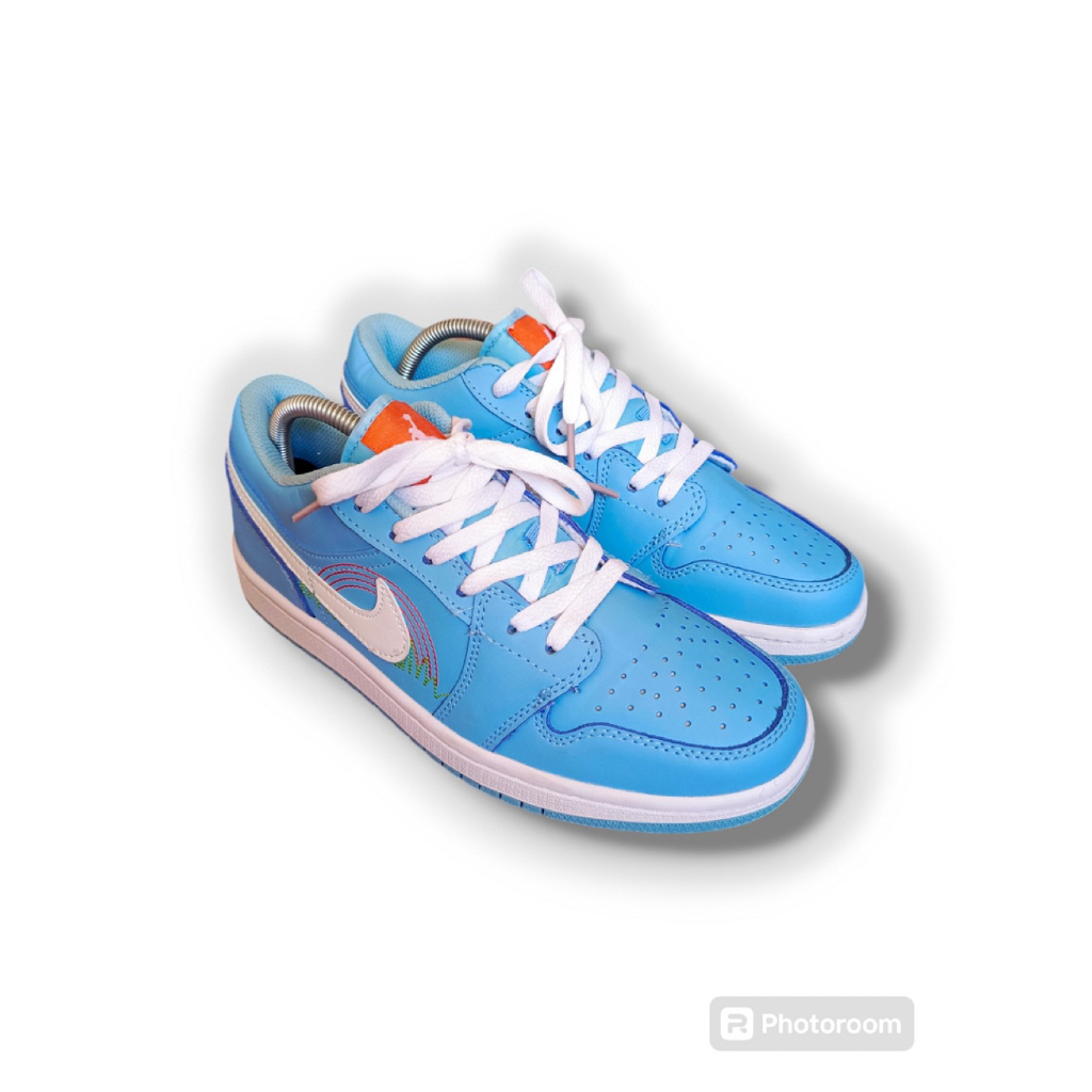 Sepatu Nike Air Jordan Low SE Stitch Physic Blue