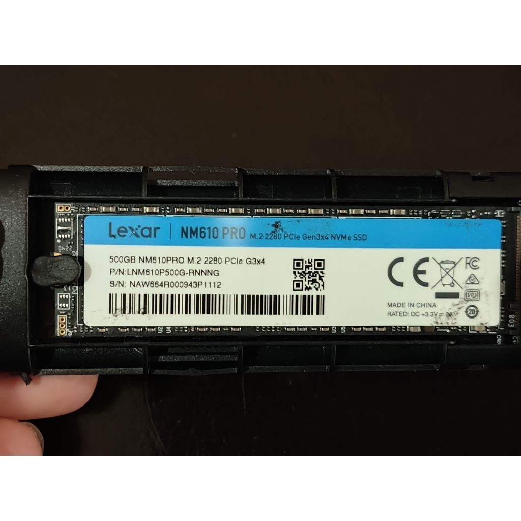 NVME 500GB Lexar NM610 Pro