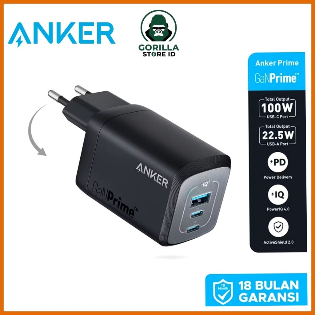 Wall Charger Anker GanPrime 100W - A2343