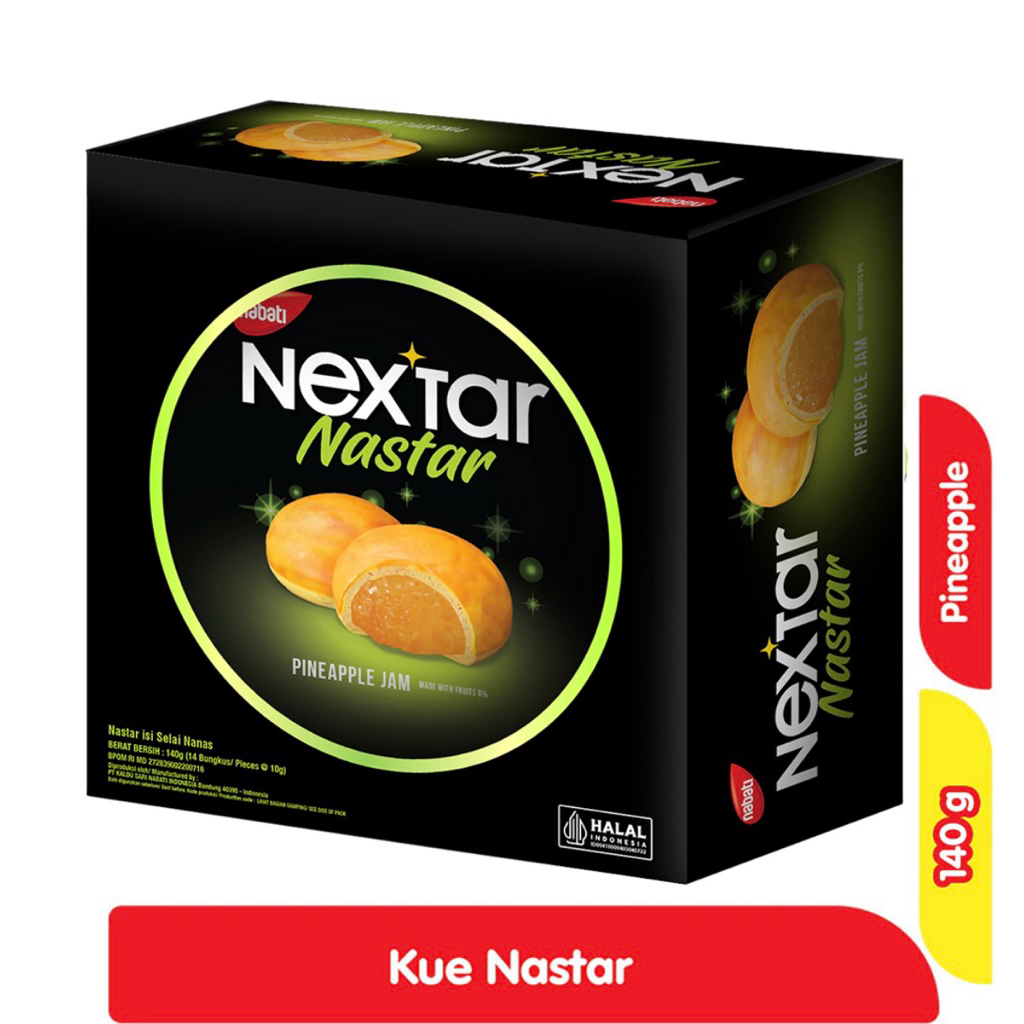Nextar Nastar Cookies Pineapple Kaleng 140 g
