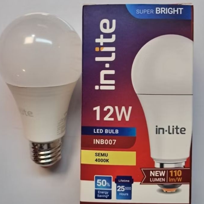 Lampu Led inlite 12w 4000k cool white natural white