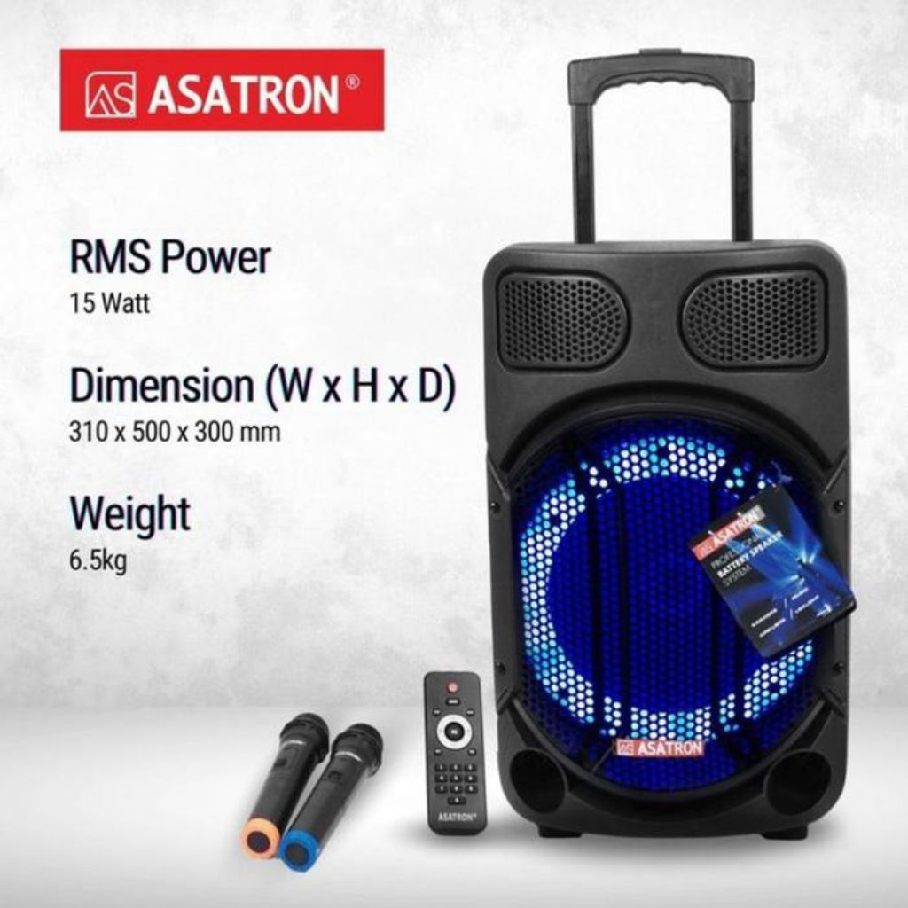 Asatron Mercury 12 Inch Bluetooth Meeting Portable Speaker