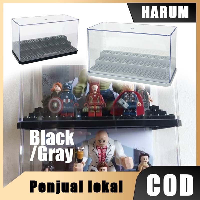 Box Display Base Plate Lego Mini / Kotak Acrylic Display Minifigure Lego