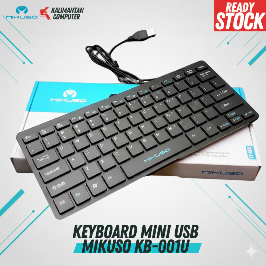 Keyboard Mini USB MIKUSO KB-001U Keyboard Laptop External Mini