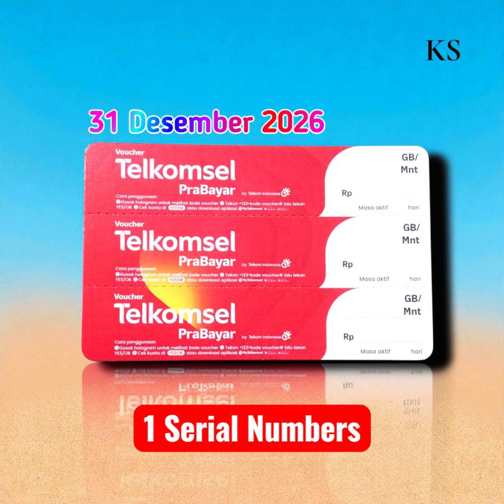 Voucher Kosong Telkomsel Perserial Number Bahan Otlet perdana Area Sulawesi