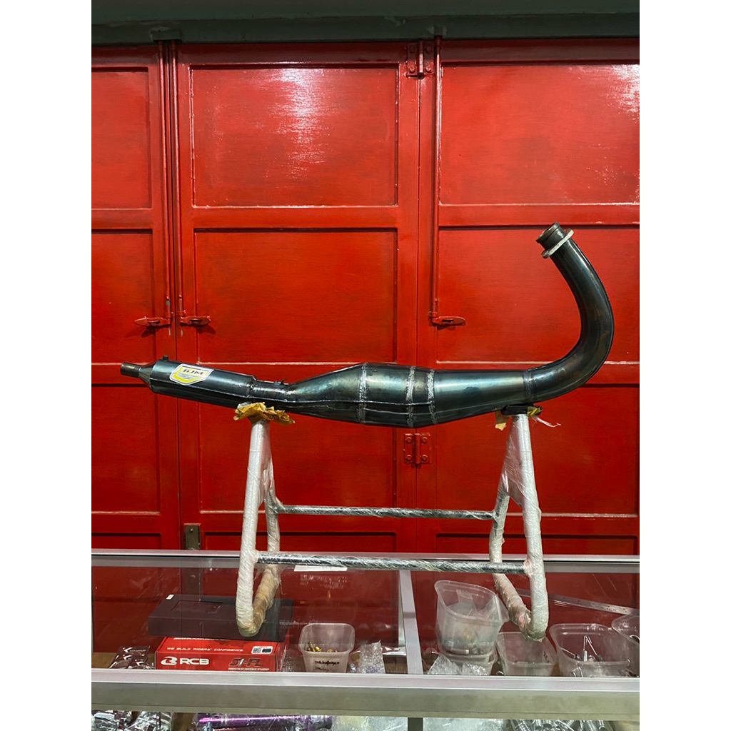 knalpot kolong plat janus dan hitam lambung 38