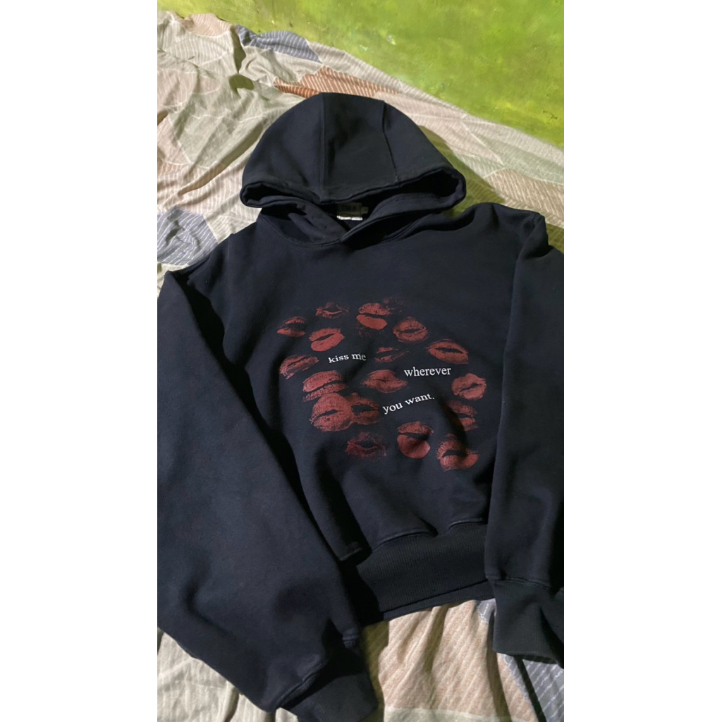 HOODIE TELEPATI CHE KISS ME BLACK SZ S