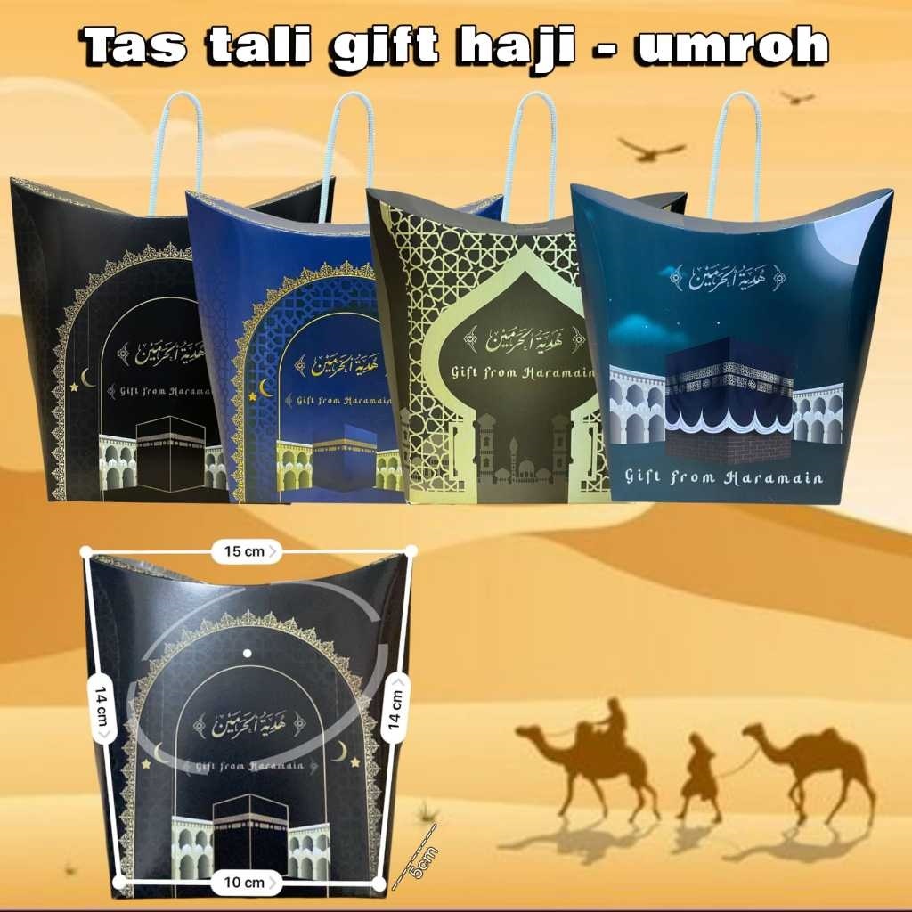 tas tengteng oleh-oleh haji & umroh / tas tali oleh oleh haji / tas dus tali gift
